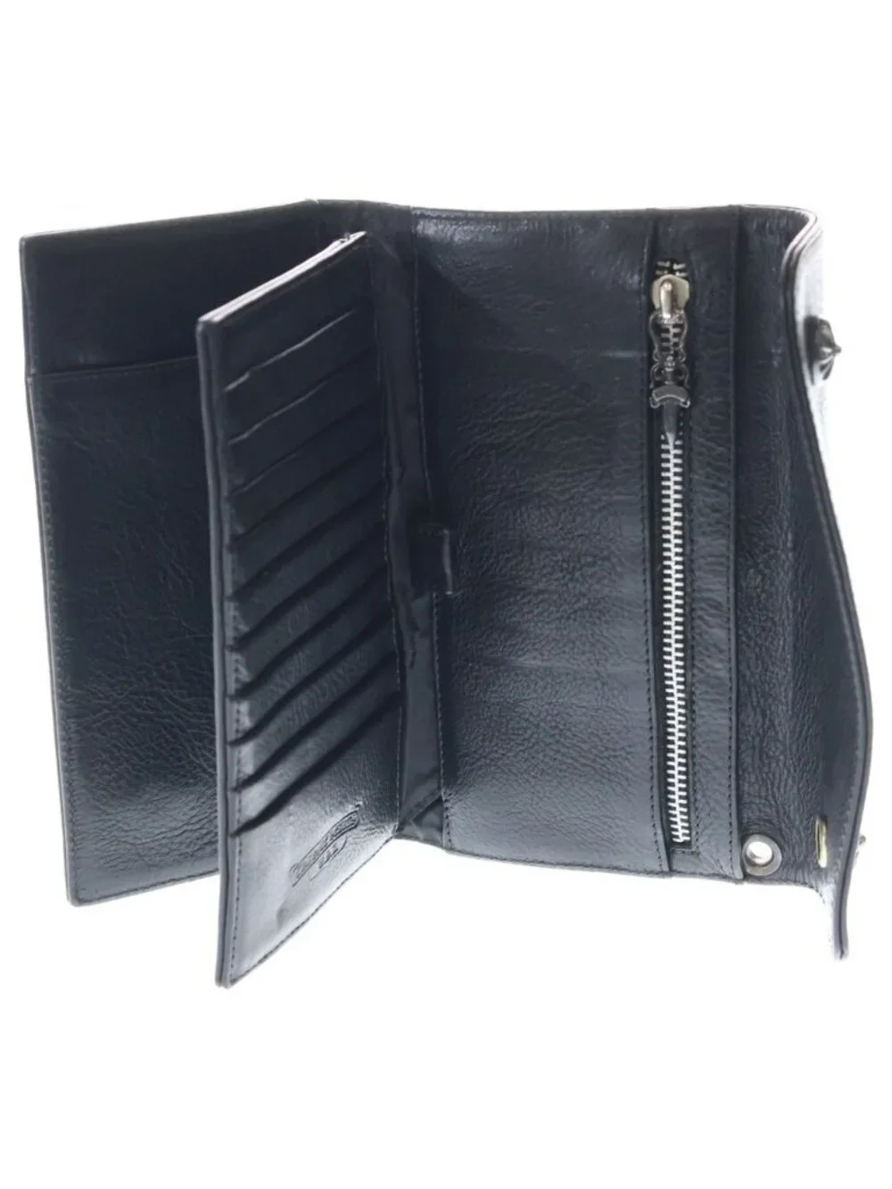 Chrome Hearts Wave Cross Ball Wallet Black